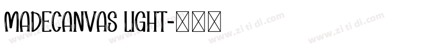 MADECanvas Light字体转换